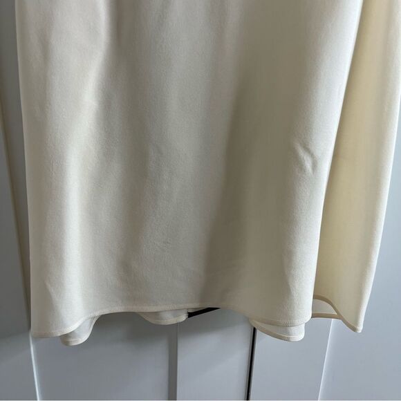 Yigal Azrouel Silk Ivory Black Sleeveless Blouse size 6 - Picture 10 of 10